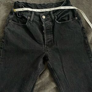 A&F loose straight leg jean